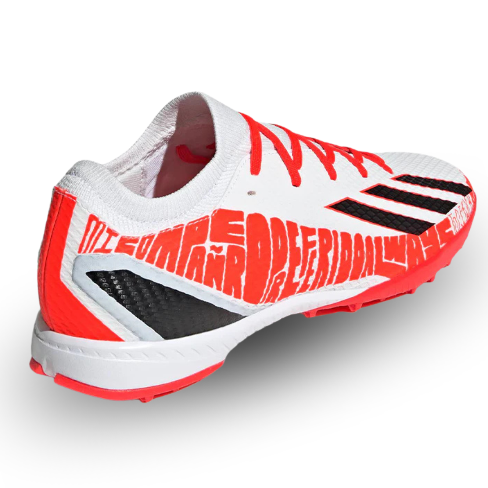 adidas X Speedportal Messi.3 Turf Soccer Shoes (White/Solar Red)