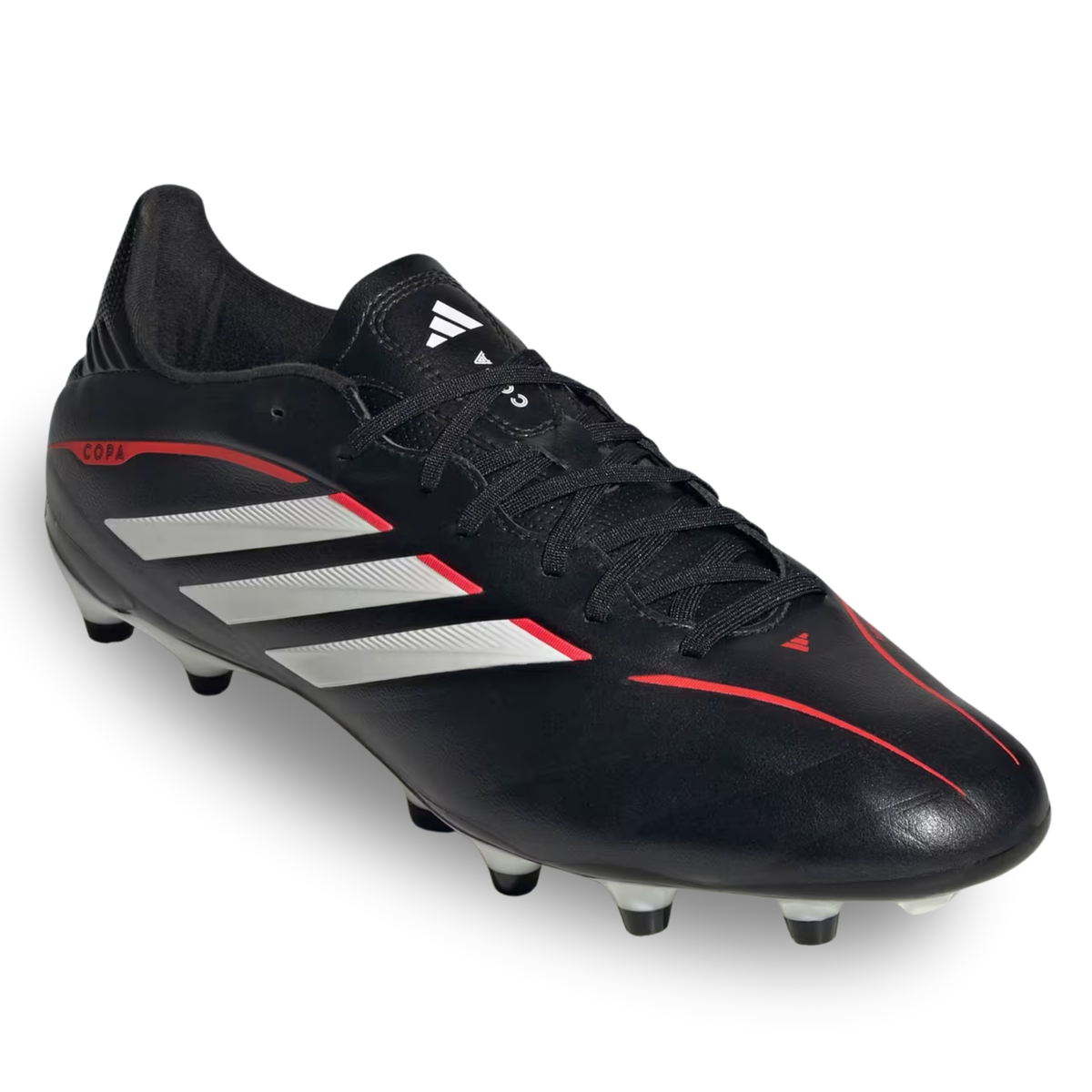 adidas Copa Pure IV League FG Soccer Cleats (Black/White/Lucid Red)