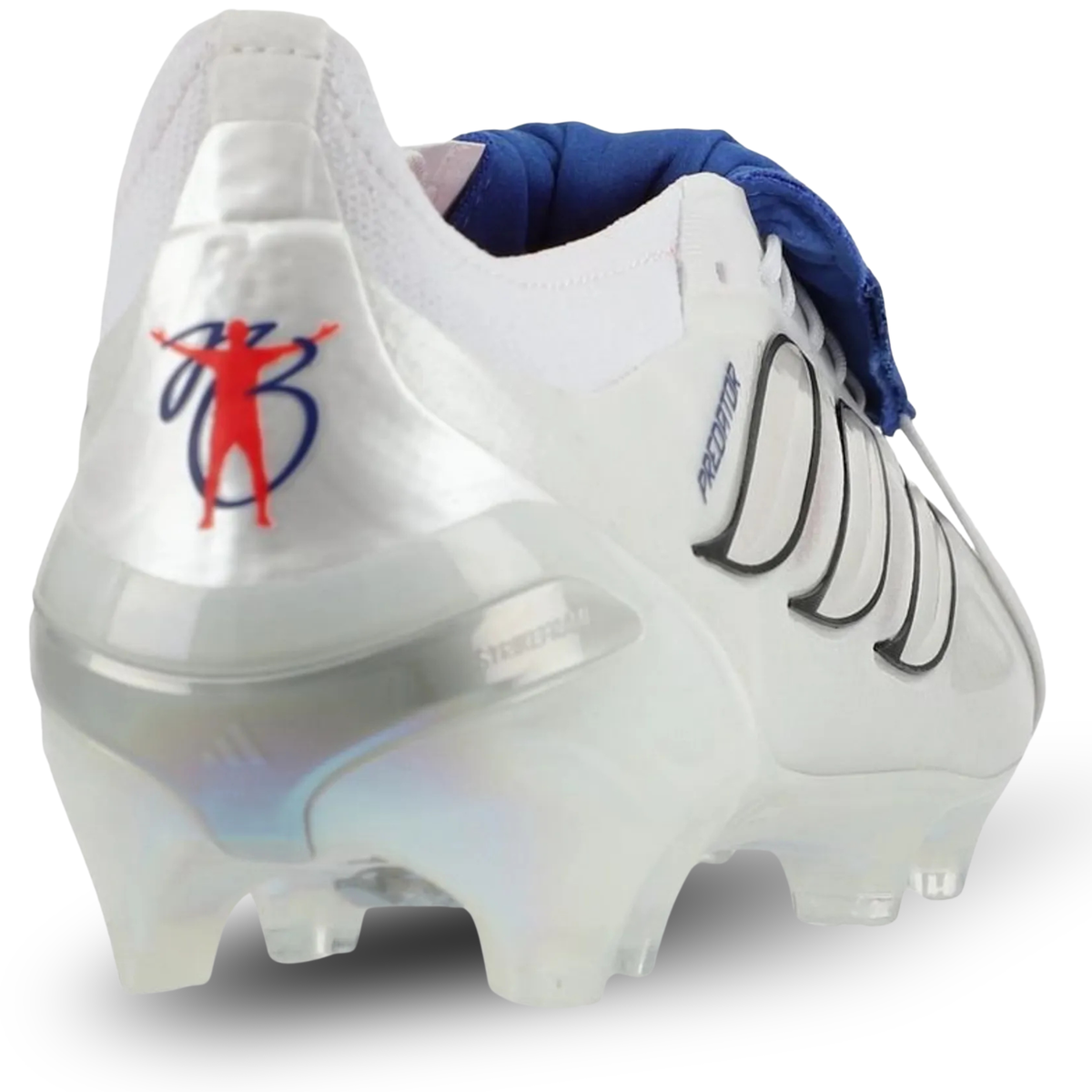 adidas Predator Elite FT Firm Ground Soccer Cleats (White/Zero Metallic/Royal Blue)