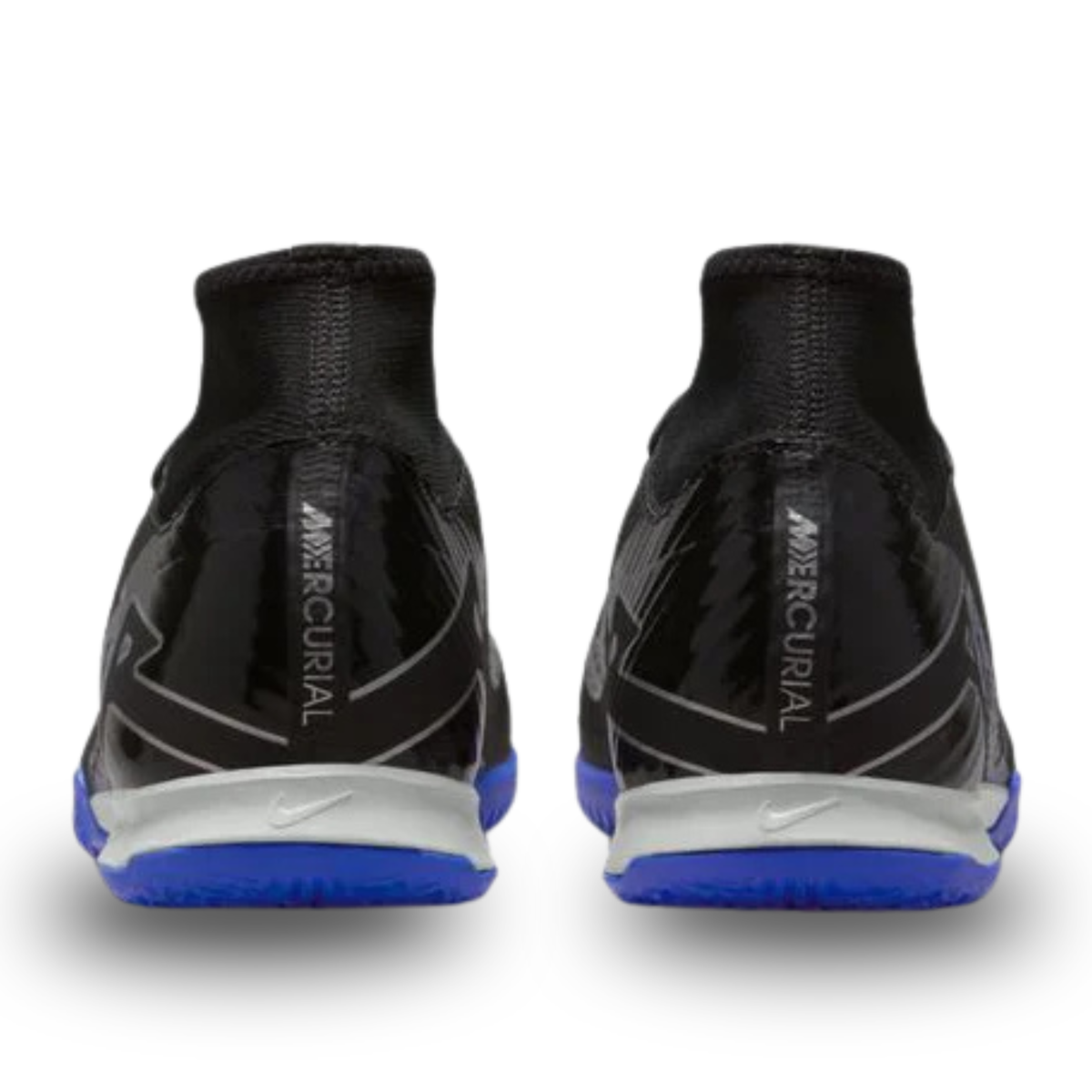 Nike Zoom Superfly 9 Academy Indoor Soccer Shoes (Black/Chrome-Hyper Royal)