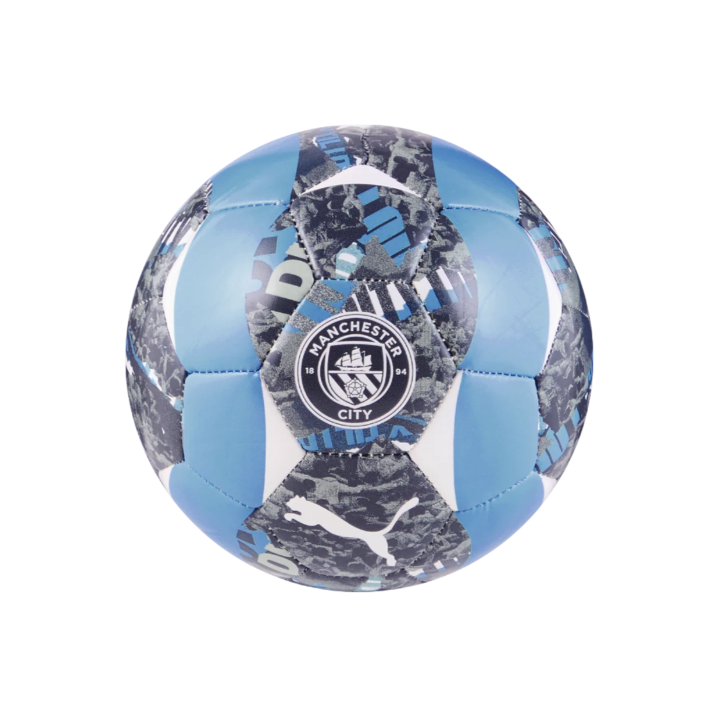 Puma Manchester City Prematch Mini Ball (Gray/Light Blue)