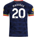 adidas Mens Arsenal Authentic Noni Madueke Away Jersey w/ Premier League Patches 26/27 (Navy/Yellow)