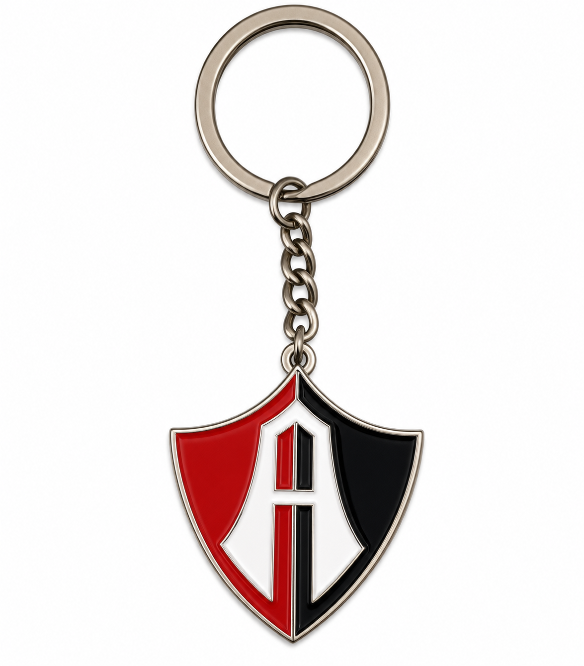 Atlas Double Sided Metal Crest Keychain