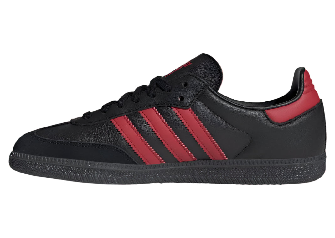 adidas Manchester United Samba Indoor Soccer Shoes (Black/Red)
