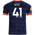 adidas Mens Arsenal Authentic Declan Rice Away Jersey w/ Premier League Patches 26/27 (Navy/Yellow)