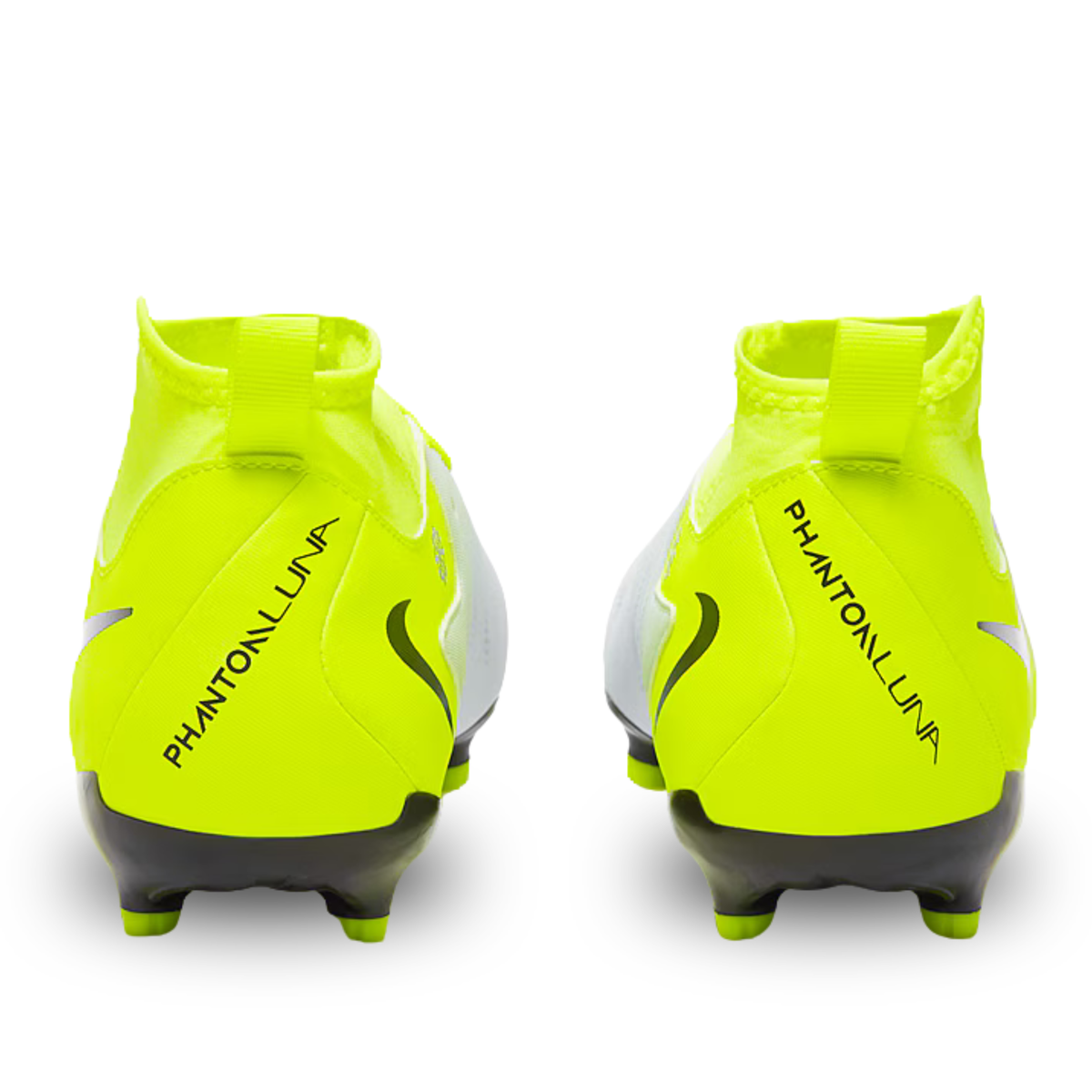 Nike Jr. Phantom Luna II Academy FG/MG Soccer Cleats (Metallic Silver/Black-Volt)