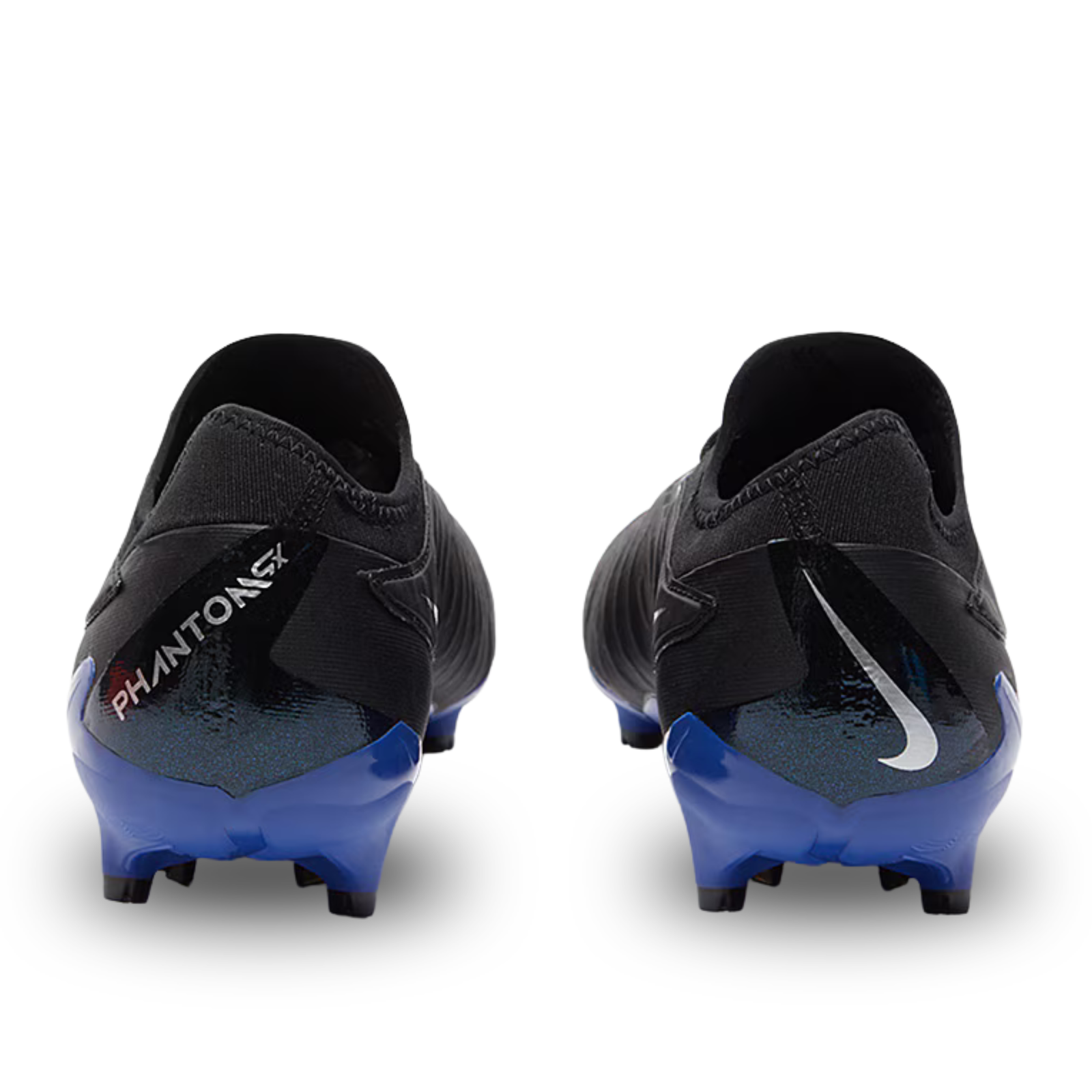 Nike Phantom GX Pro Firm Ground Soccer Cleats (Black/Chrome-Hyper Royal)