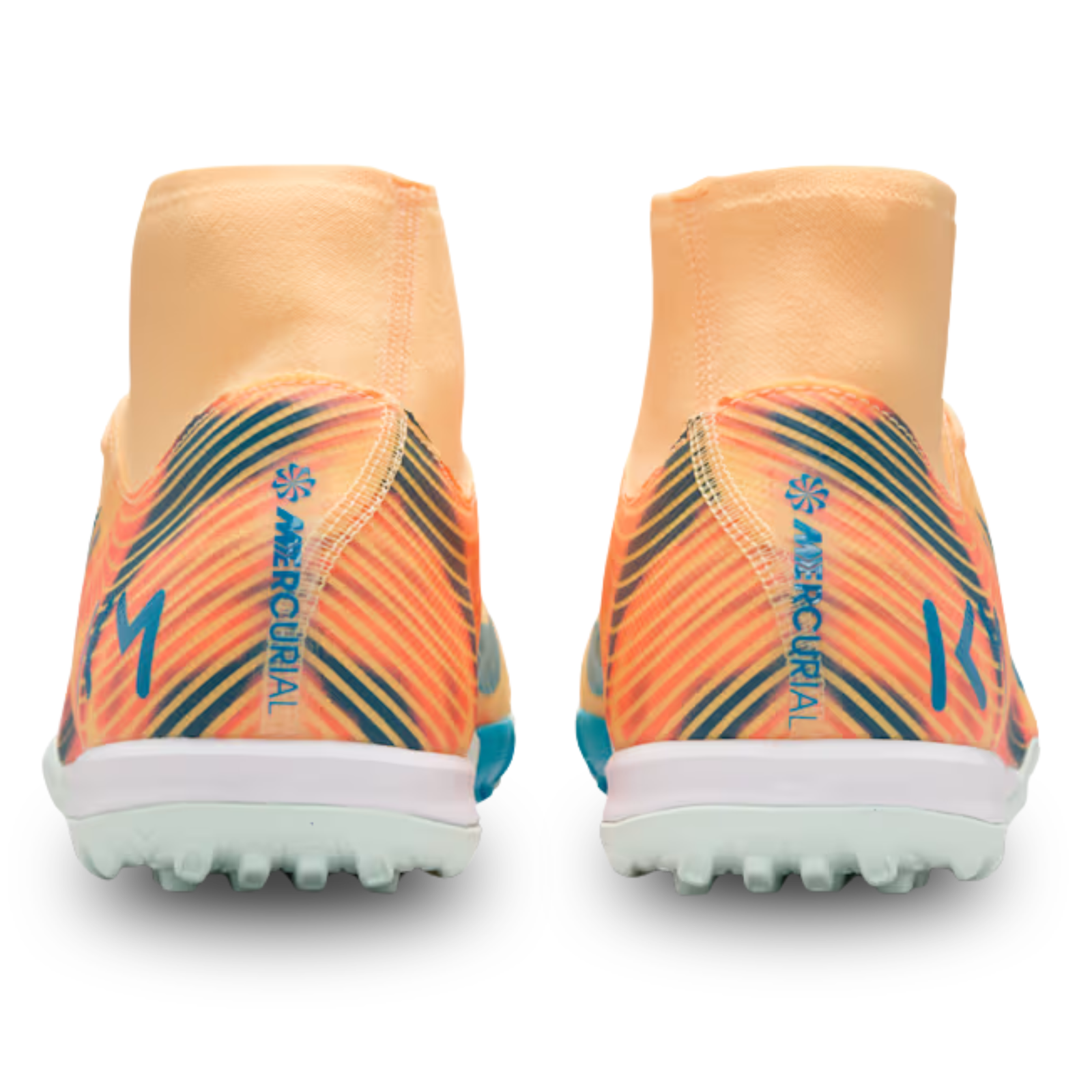 Nike Zoom Superfly 10 Academy KM Turf Soccer Shoes (Melon Tint/Neo Turq/Igloo)