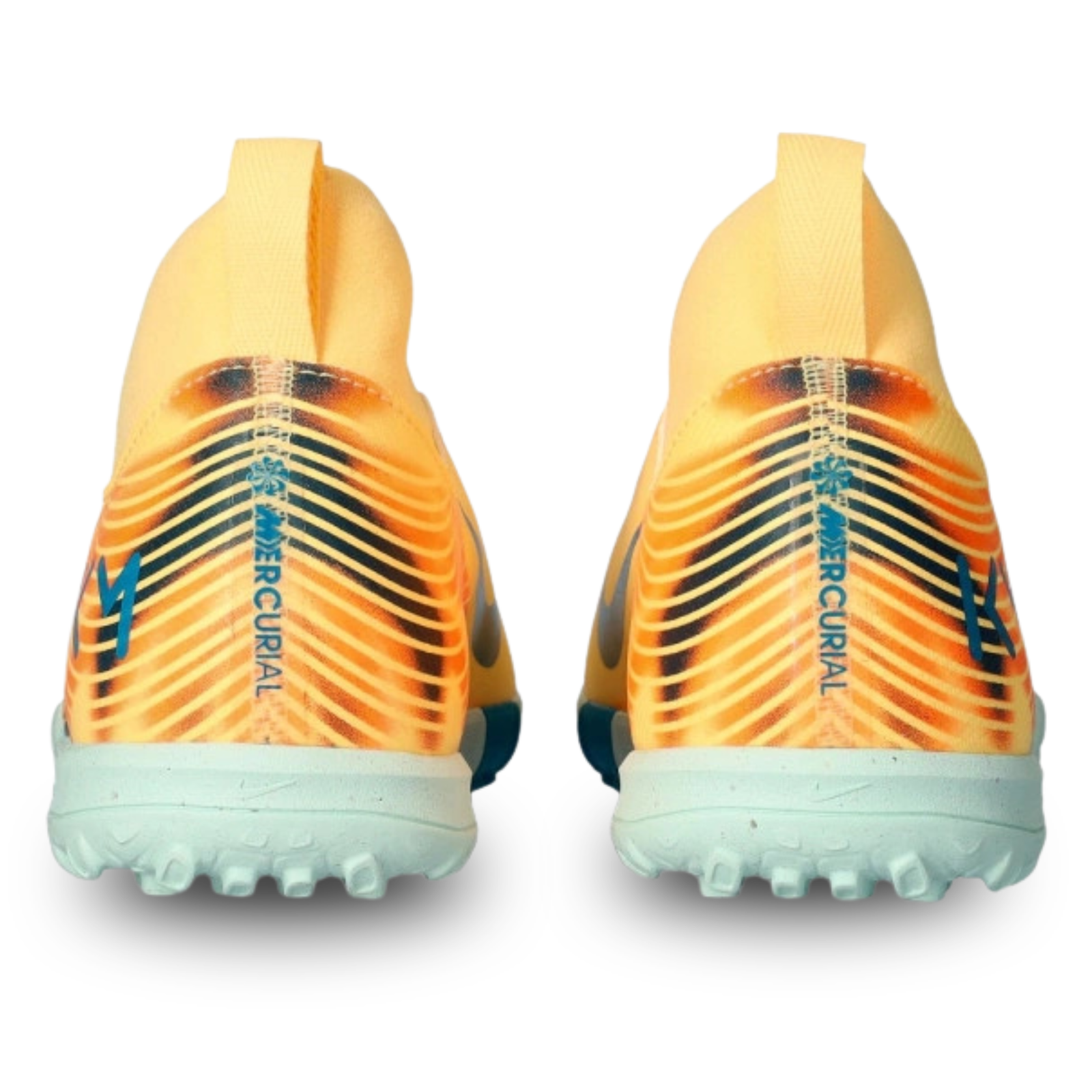 Nike Youth Jr Zoom Superfly 10 Academy KM Turf Soccer Shoes (Melon Tint/Neo Turq-Igloo)