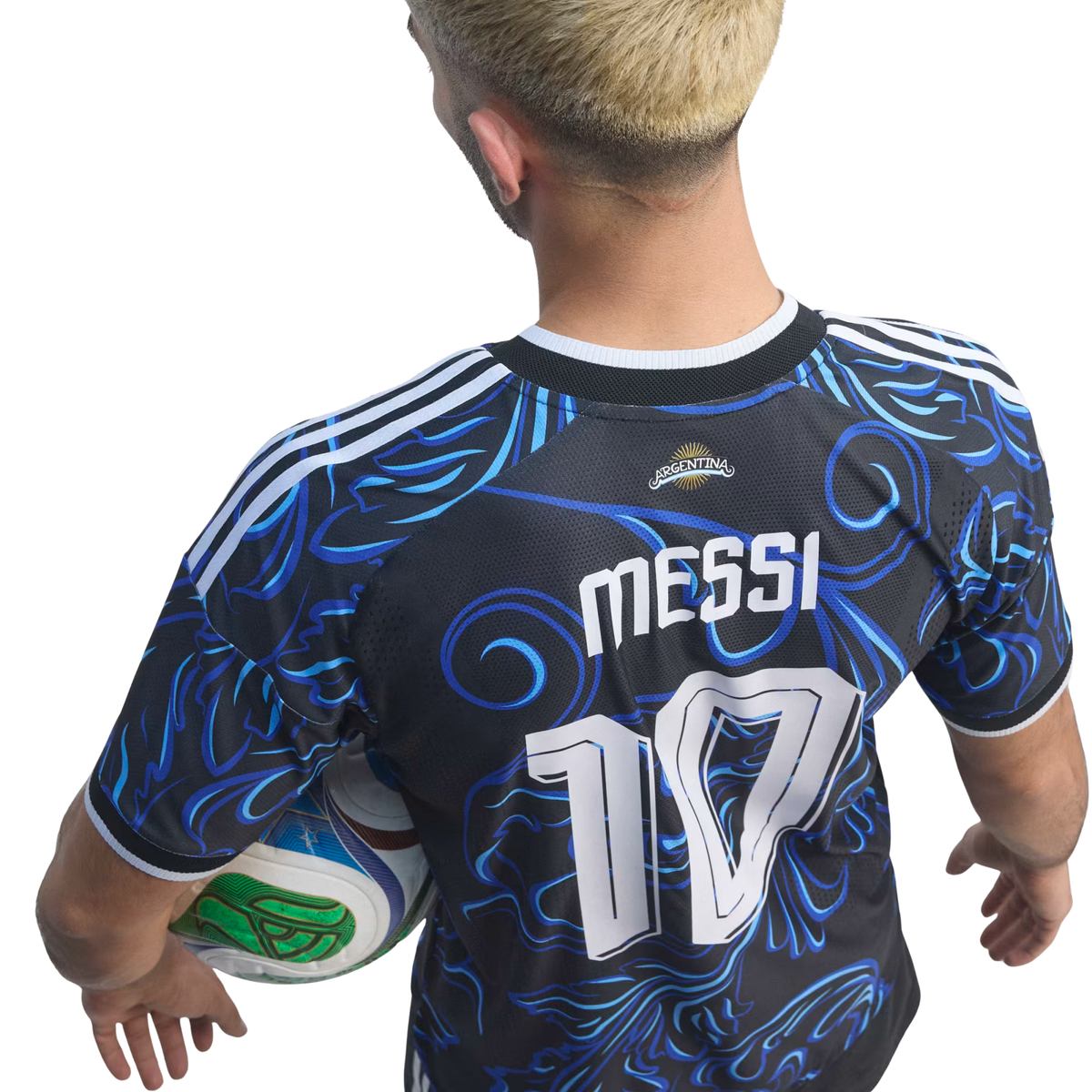 adidas Mens Argentina Messi Authentic Away Jersey 26/27 (Blue)