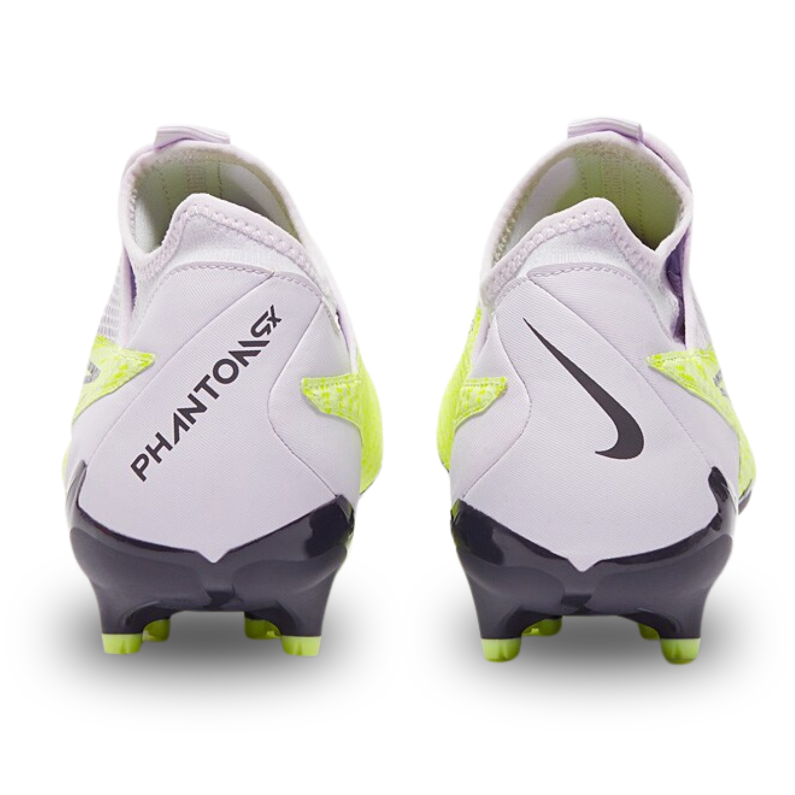 Nike Phantom GX Academy DF FG/MG Soccer Cleats (Barely Volt/Gridiron-Barely Grape)