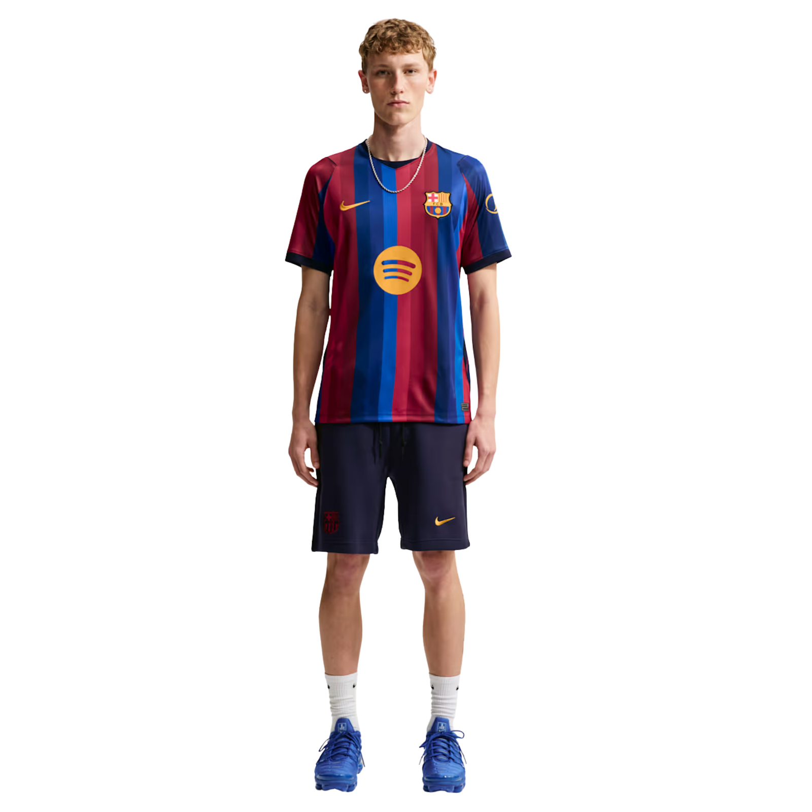 Nike Mens FC Barcelona Home Jersey 26/27 (Deep Garnet/Blue Void)