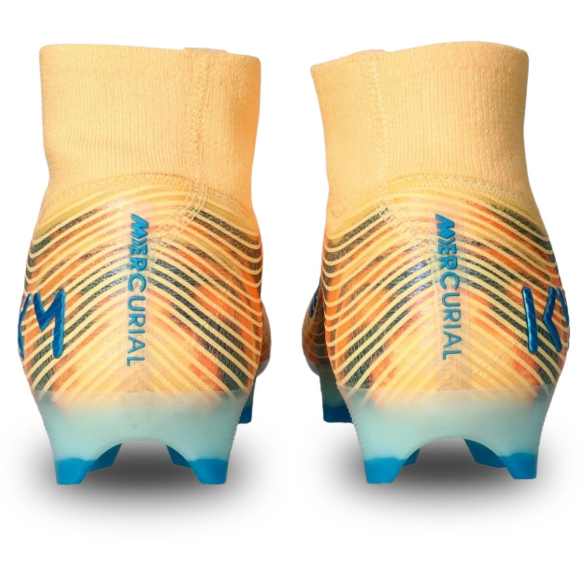 Nike Zoom Superfly 10 Elite KM Firm Ground Soccer Cleats (Melon Tint/Neo Turq/Igloo)