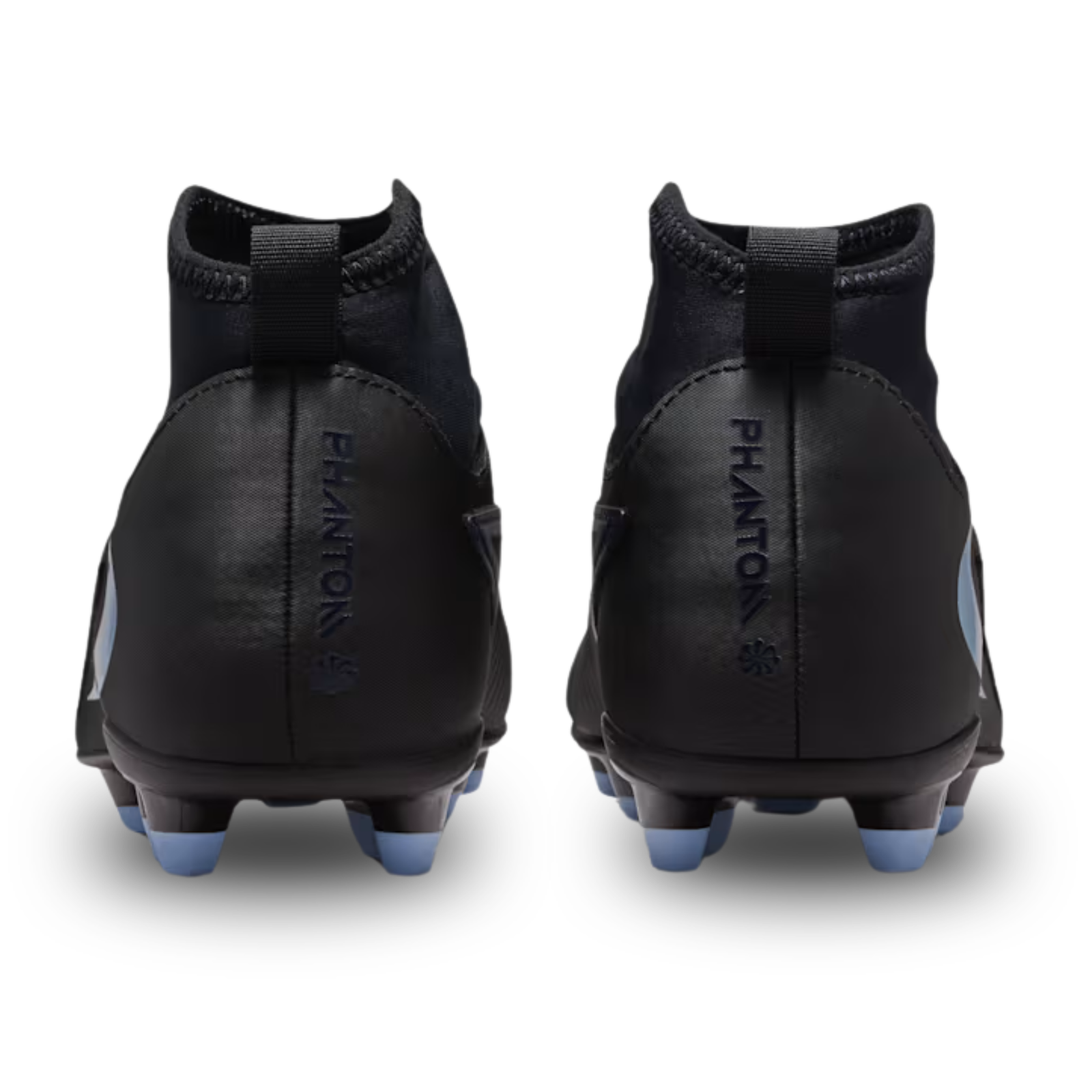 Nike Jr. Phantom 6 High Club Firm Ground/Ground Soccer Cleats (Black/Black)