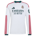 adidas Mens Real Madrid Long Sleeve Home Jersey 26/27 (White)