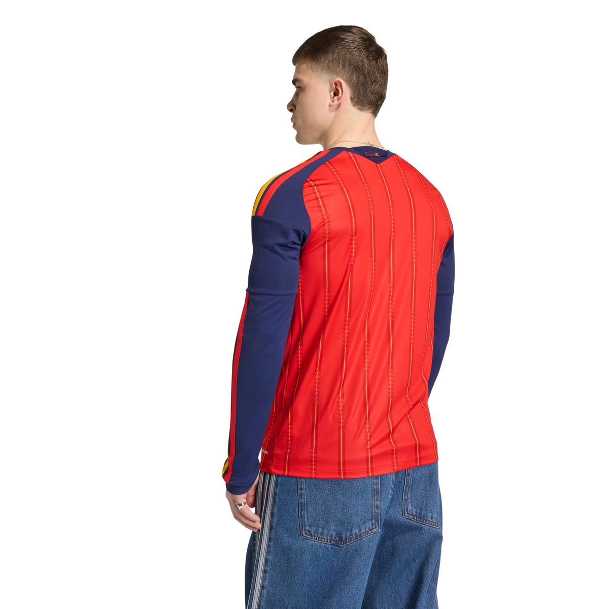 adidas Mens Spain 2026 Long Sleeve Home Jersey (Vivid Red)