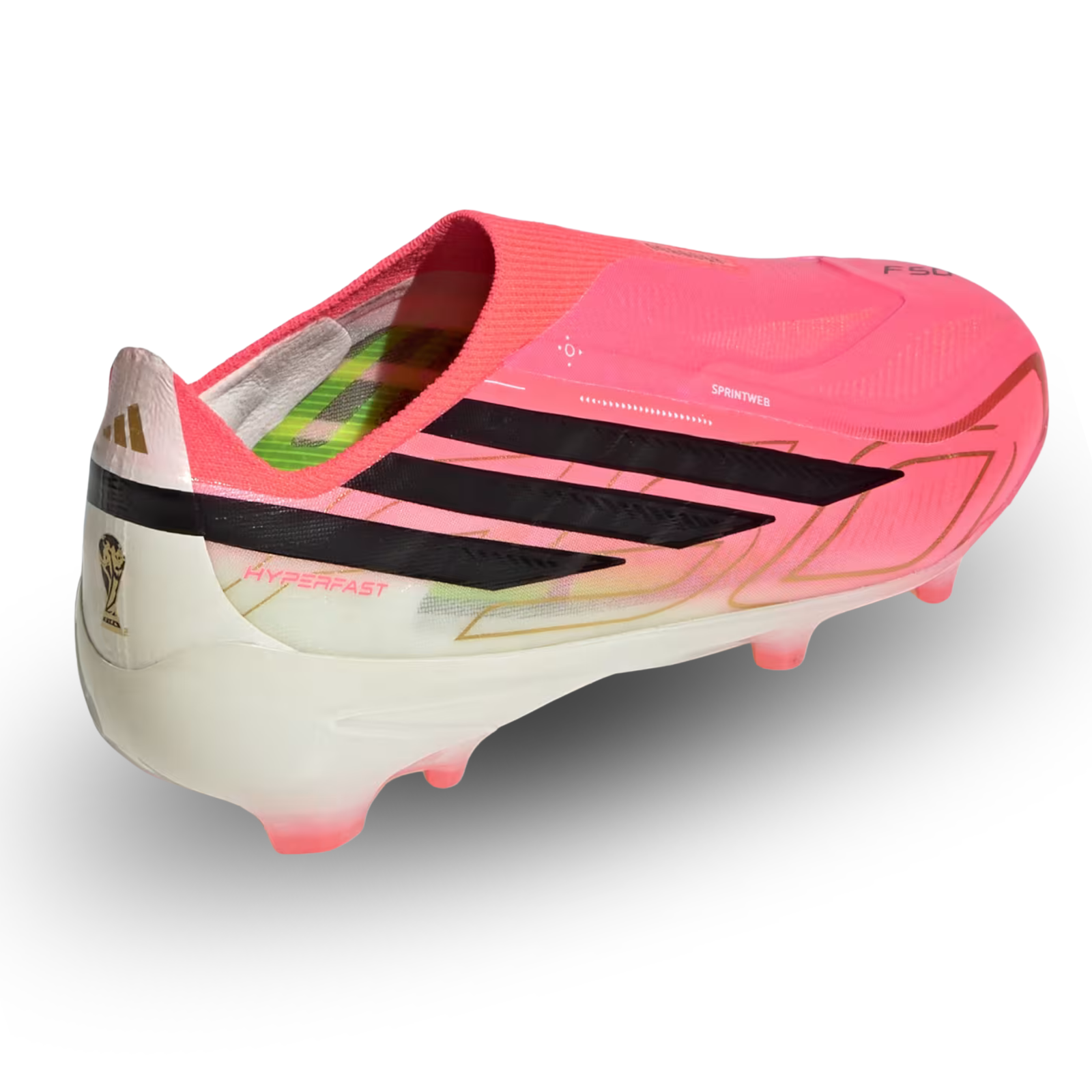 adidas Youth F50 Hyperfast Elite LL FG Soccer Cleats (Pink)