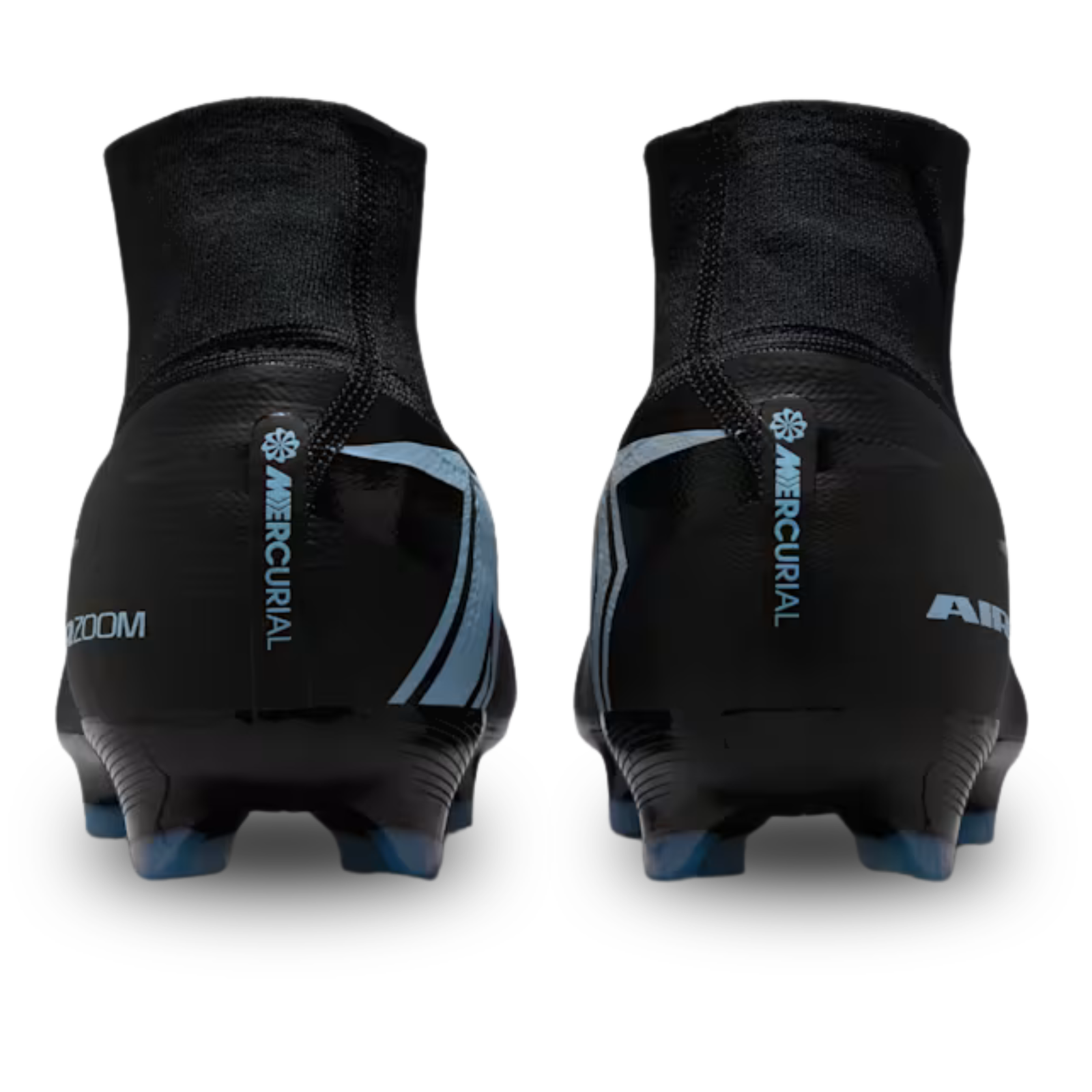 Nike Zoom Mercurial Superfly 10 Pro Firm Ground Soccer Cleats (Black/Ice Blue)