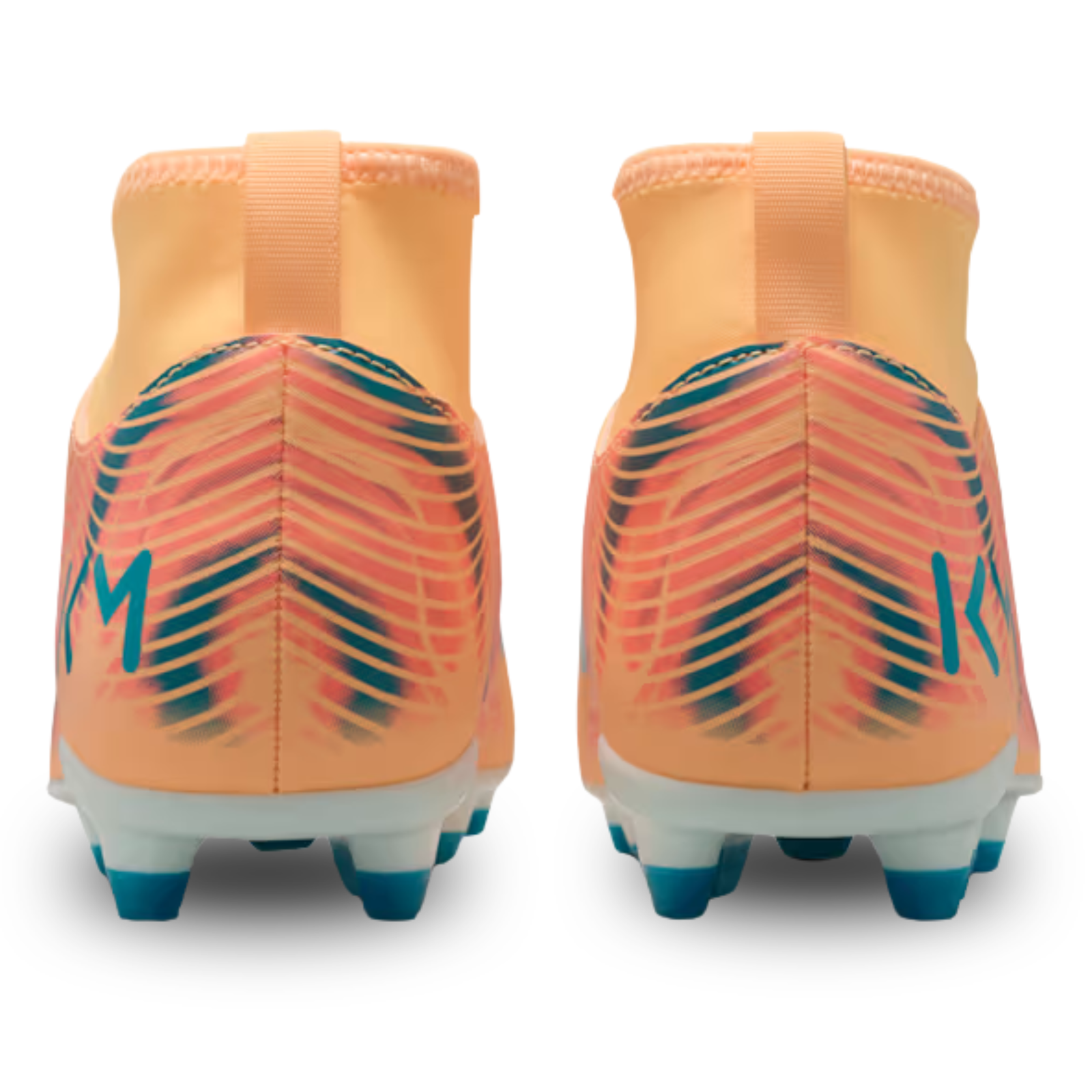 Nike Youth Junior Superfly 10 Club Kylian Mbappé Firm/Multi Ground Soccer Cleats (Melon Tint/Neo Turq/Igloo)