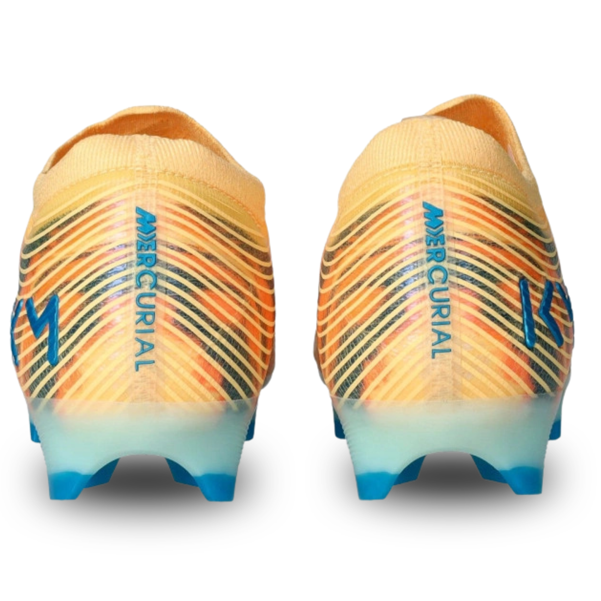 Nike Zoom Vapor 16 Elite KM Firm Ground Soccer Cleats (Melon Tint/Neo Turq/Igloo)