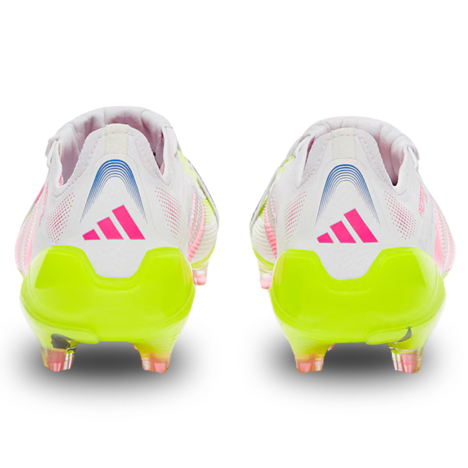 adidas Predator Elite FT Fold-over Tongue Firm Ground Soccer Cleats (White/Lucid Pink/Lucid Lemon)