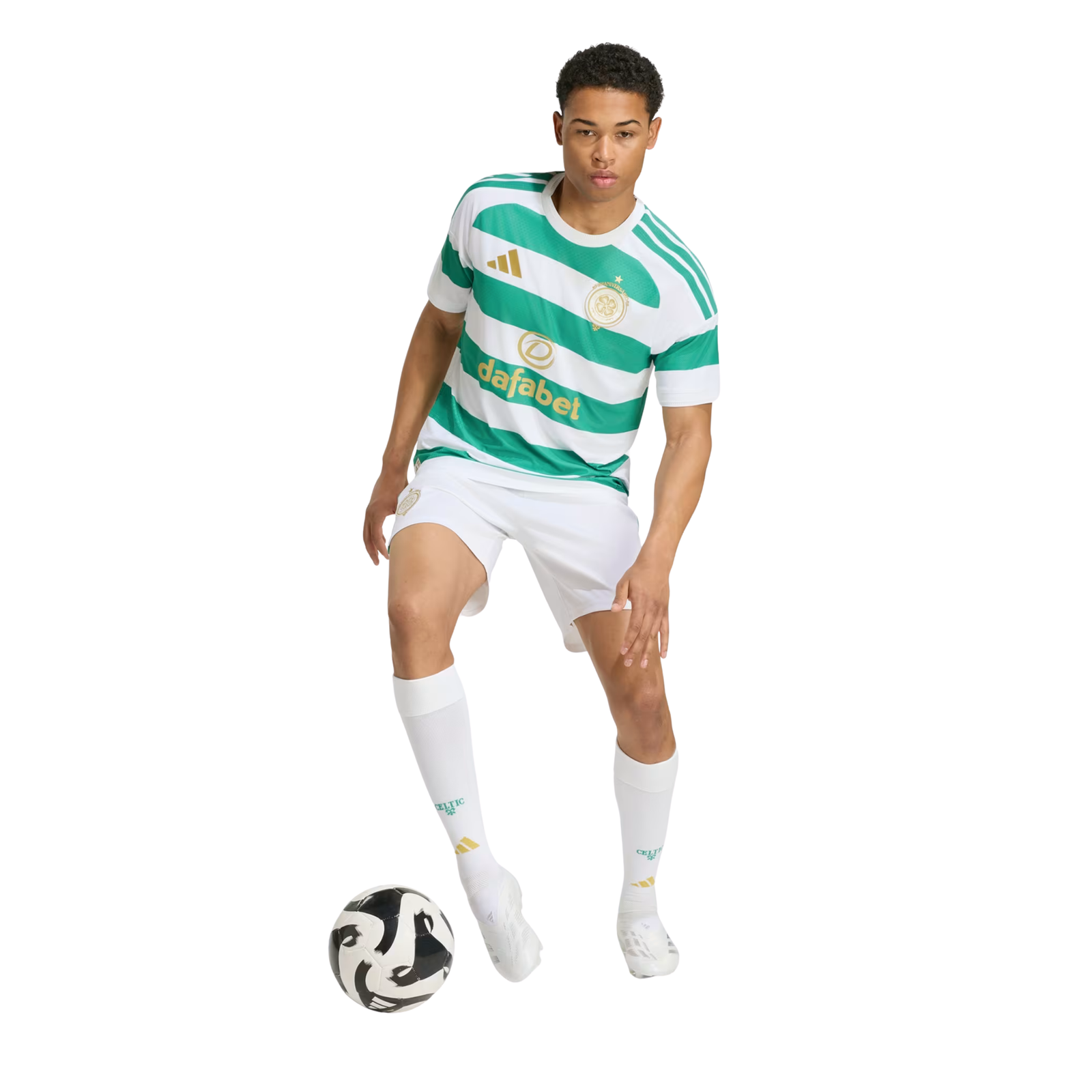 adidas Mens Celtic Authentic Home Jersey 26/27 (Green/White)