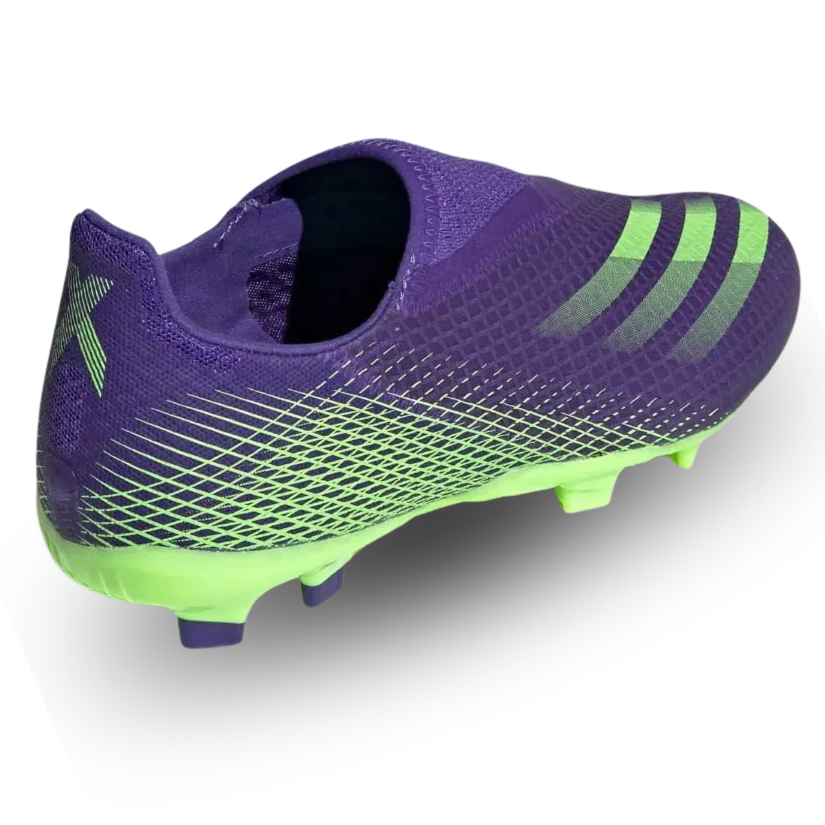 adidas Jr. X Ghosted .3 LL FG Soccer Cleats (Energy Ink/Signal Green)
