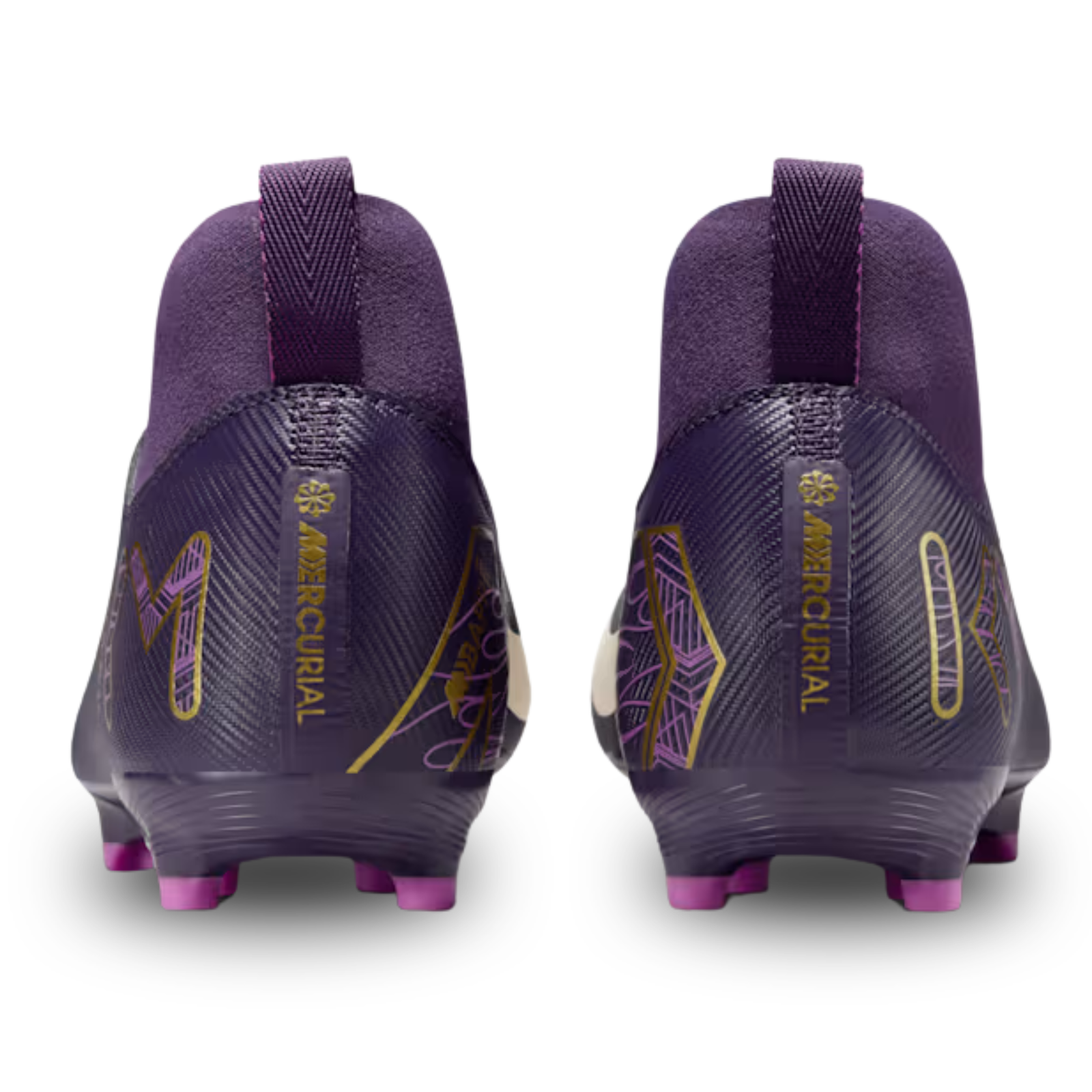 Nike Youth Jr. Zoom Superfly 10 Academy Kylian Mbappe KM FG/MG Soccer Cleats (Grand Purple/Pale Ivory)