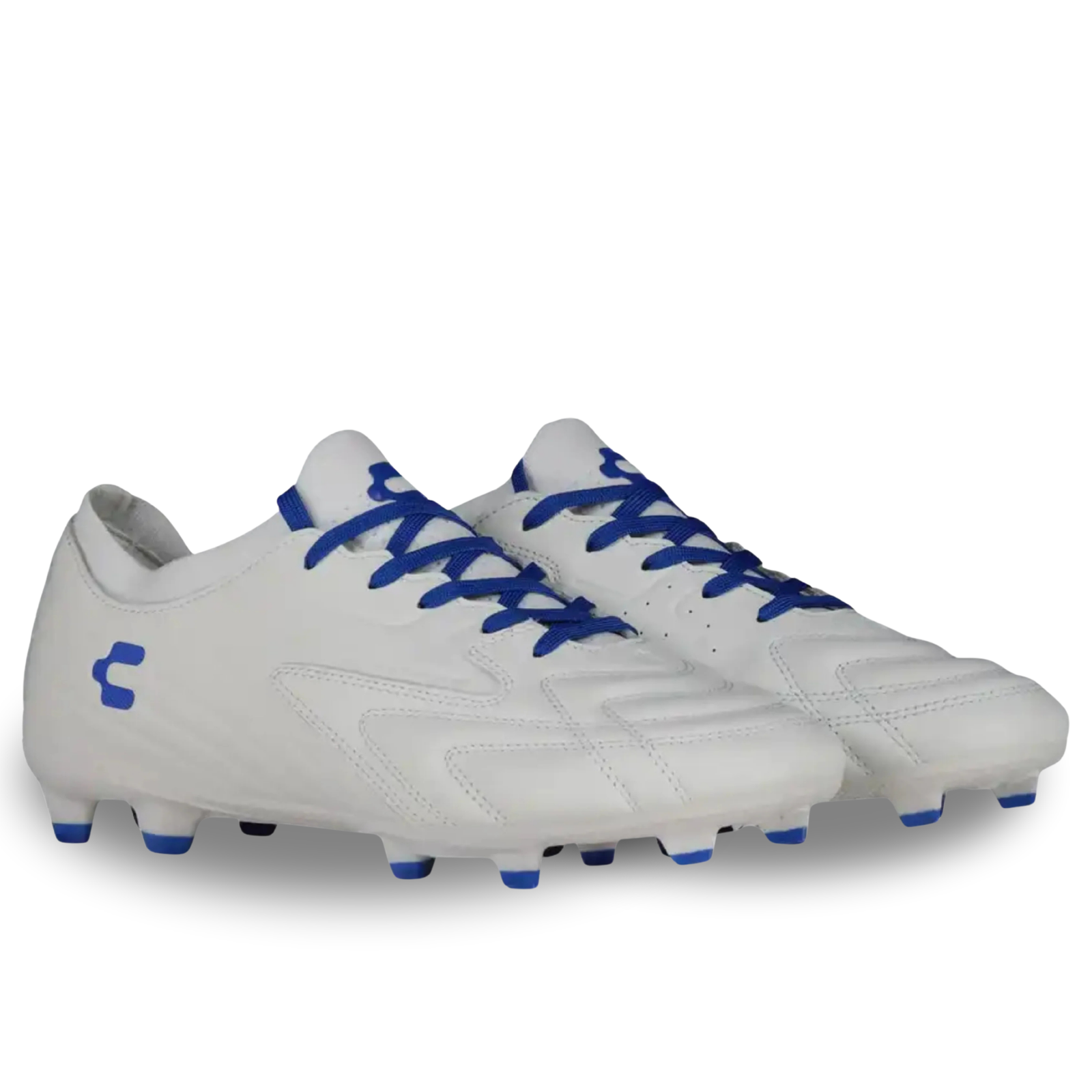 Charly Onore LT PFX Firm Ground Soccer Cleats (White/Royal)