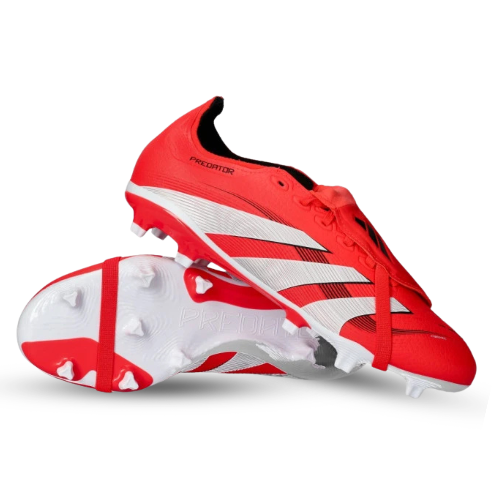 adidas Predator League FT FG Soccer Cleats (Lucid Red/White/Black)