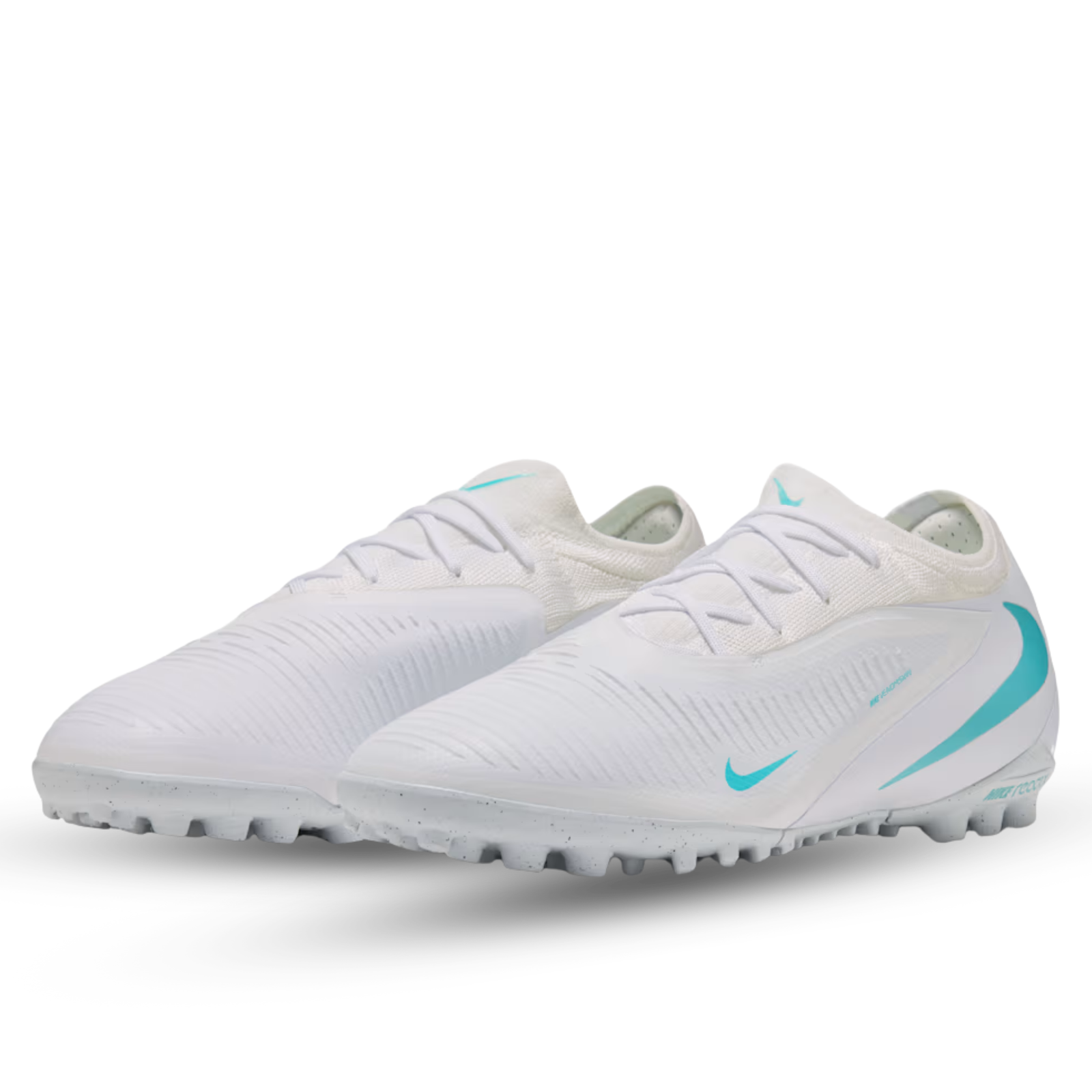 Nike ReactX Phantom 6 Low Pro TF Soccer Shoes (White/Dusty Cactus)