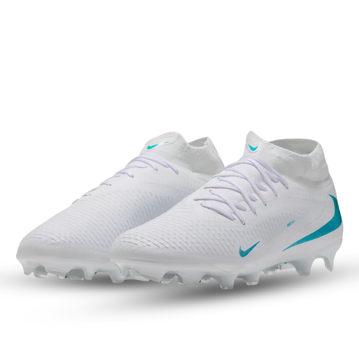 Nike Phantom 6 High Academy FG/MG Soccer Cleats (White/Dusty Cactus)