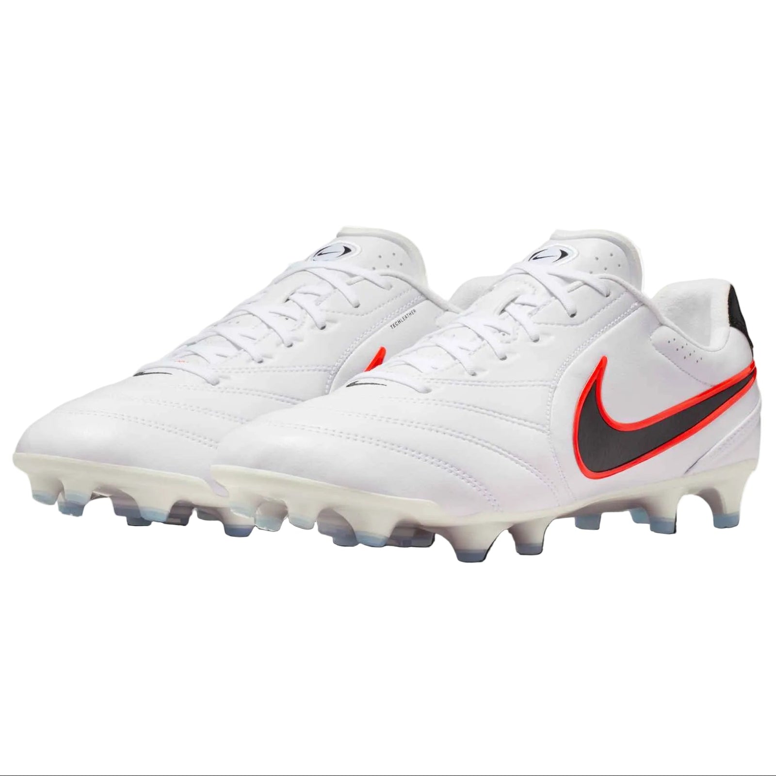 Nike Tiempo Ligera Pro FG Soccer Cleats (White/Black/Bright Crimson)