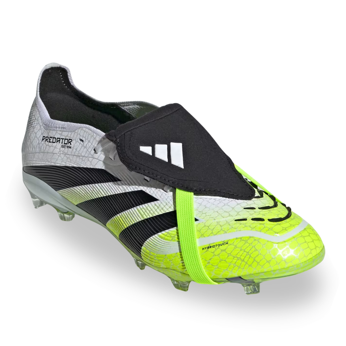 adidas Jr. Predator Elite FG Soccer Cleats (White/Lucid Lemon)