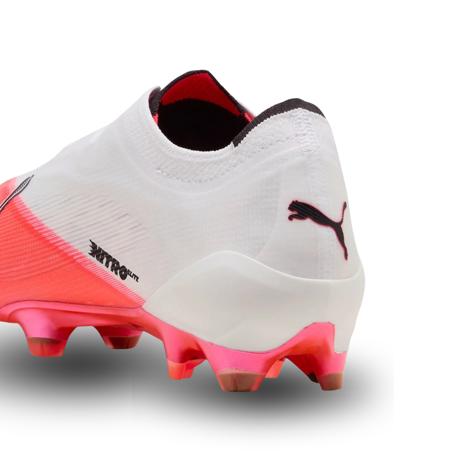 Puma Ultra Nitro 7 LL FG/AG Junior Soccer Cleats (White/Pink)