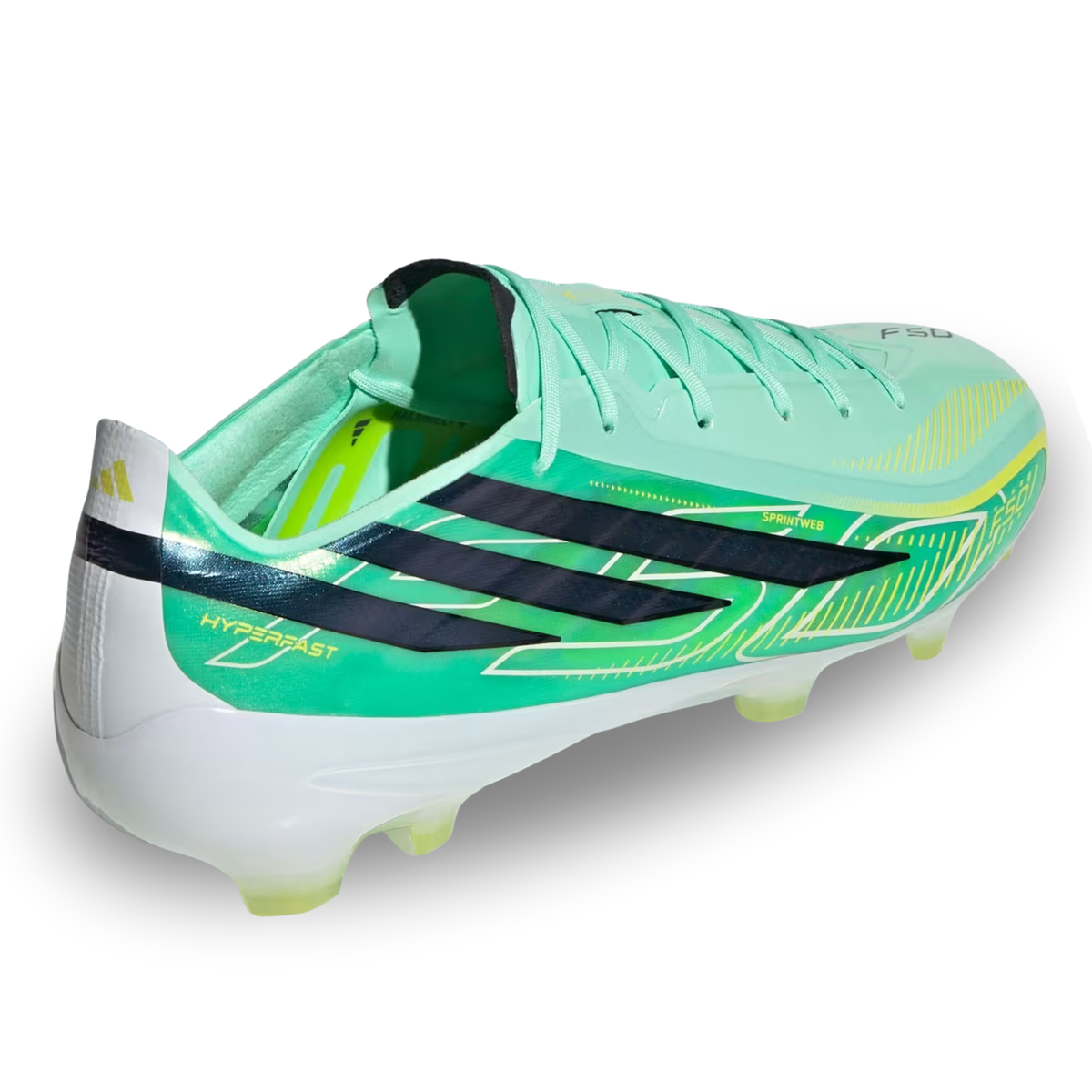 adidas Hyperfast Pro Firm Ground Soccer Cleats (Aqua/Lemon)