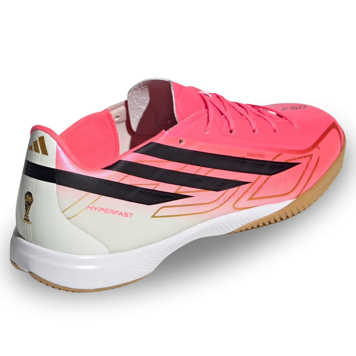 adidas F50 Hyperfast League Indoor Soccer Shoes (Pink/White)