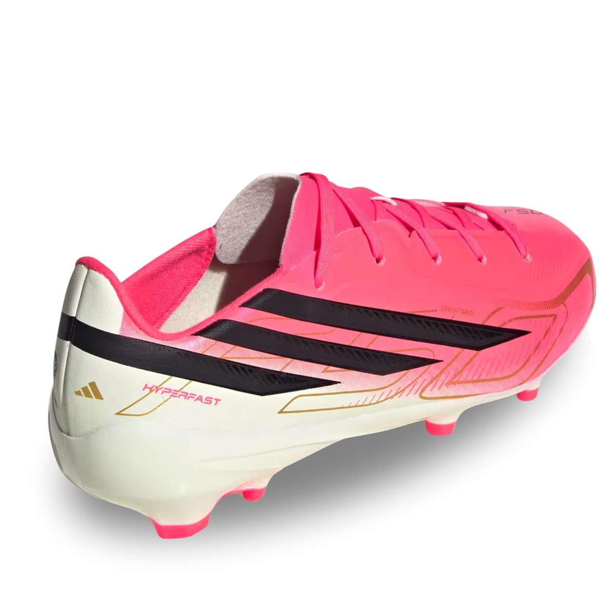 adidas F50 Hyperfast League FG Youth Soccer Cleats (Pink/White)