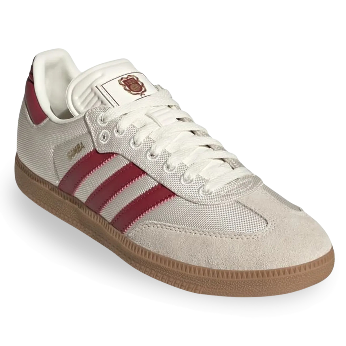 adidas Samba Bayern Munich Indoor Shoes (Off White/Maroon/Gold Metallic)