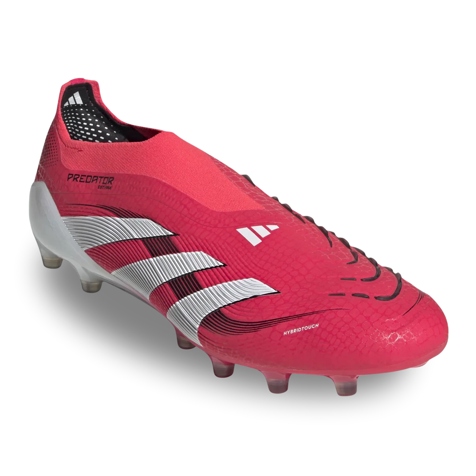adidas Predator Elite Laceless AG Soccer Cleats (Lucid Red/White/Black)