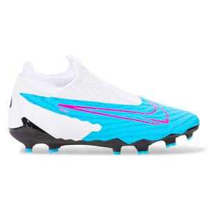 Botas de fútbol Nike Phantom GX Academy DF FG/MG (azul báltico/explosión rosa)
