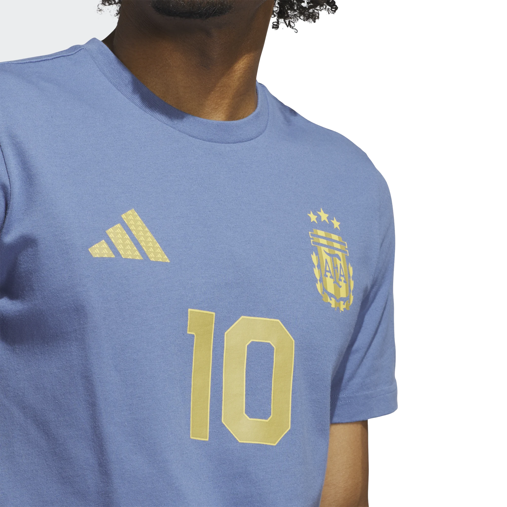 adidas Argentina Name and Number T-Shirt (Blue)