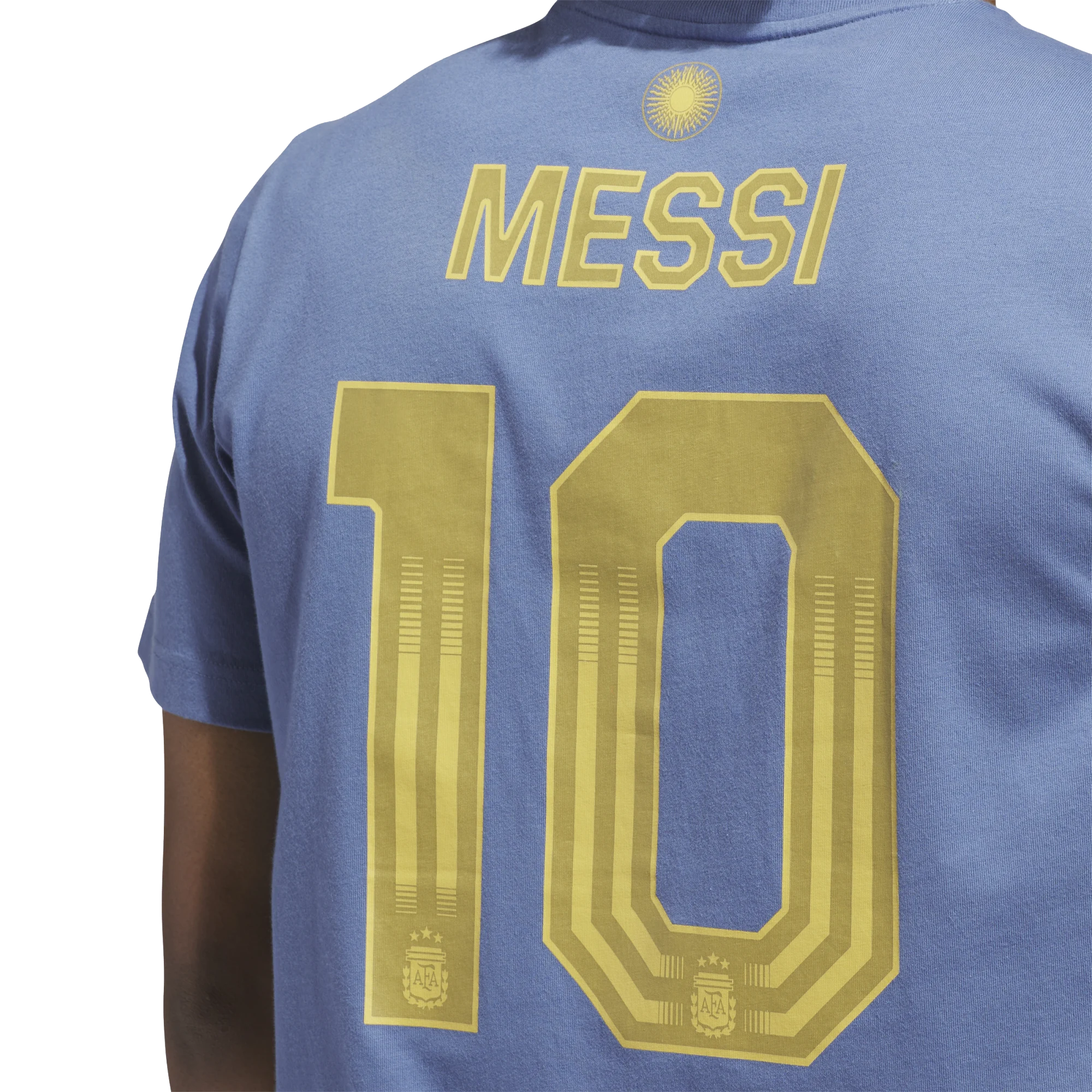 adidas Argentina Name and Number T-Shirt (Blue)