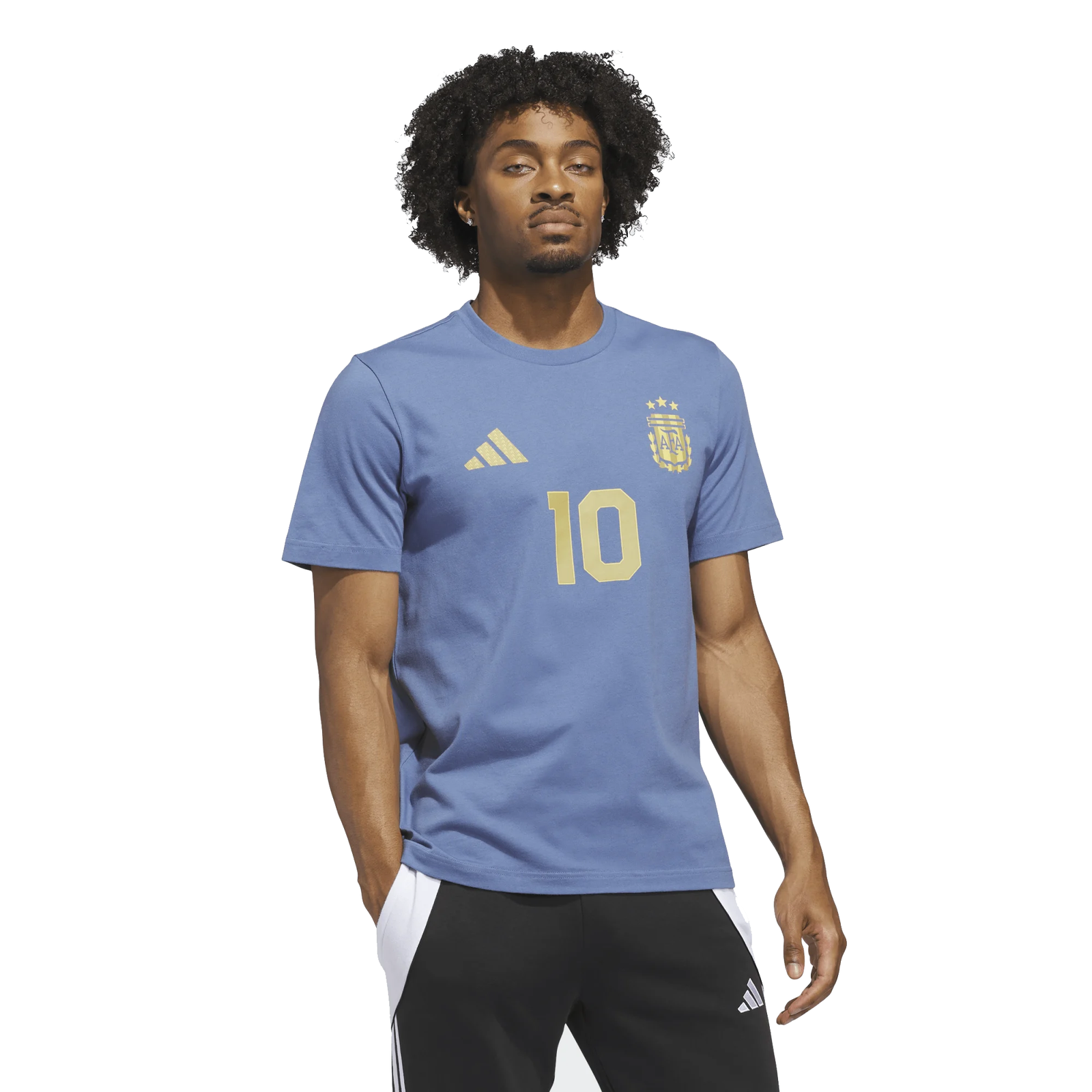 adidas Argentina Name and Number T-Shirt (Blue)