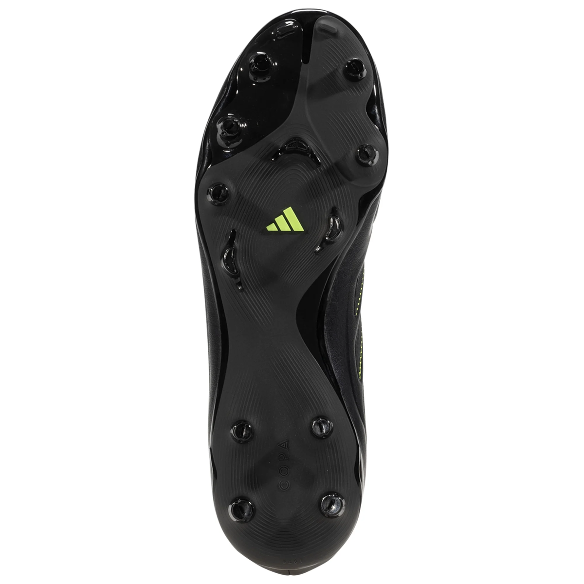 adidas Copa Pure III League Firm Ground/Multiple Ground Soccer Cleats (Black/Lucid Lemon)