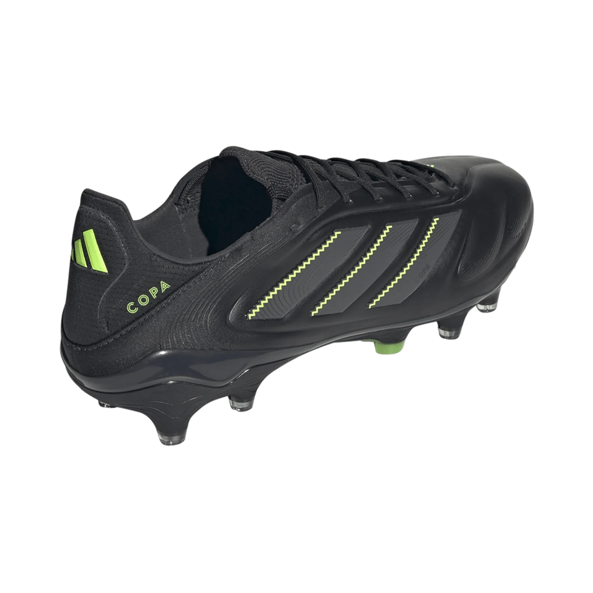 adidas Copa Pure III Elite Firm Ground Soccer Cleats (Black/Lucid Lemon)