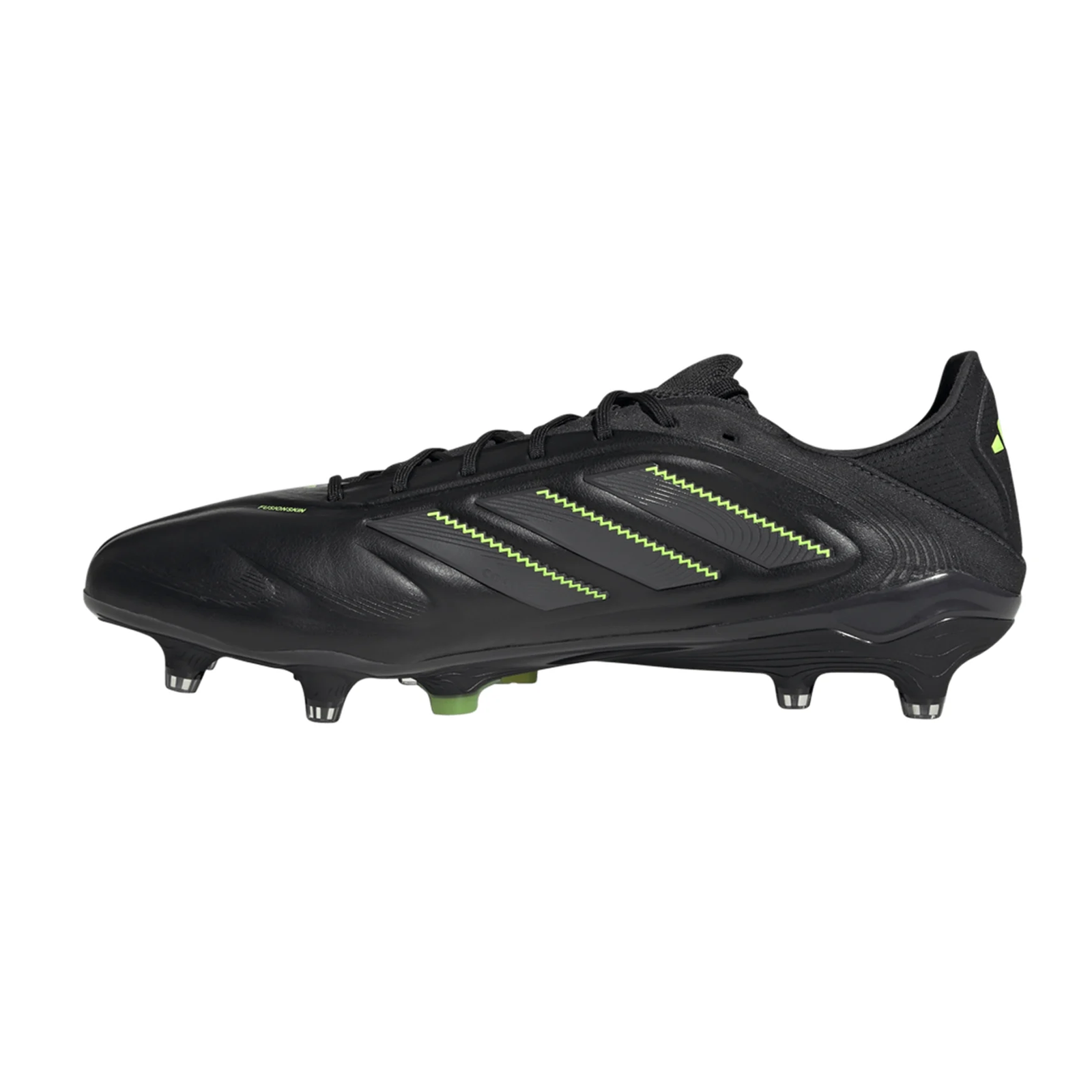 adidas Copa Pure III Elite Firm Ground Soccer Cleats (Black/Lucid Lemon)