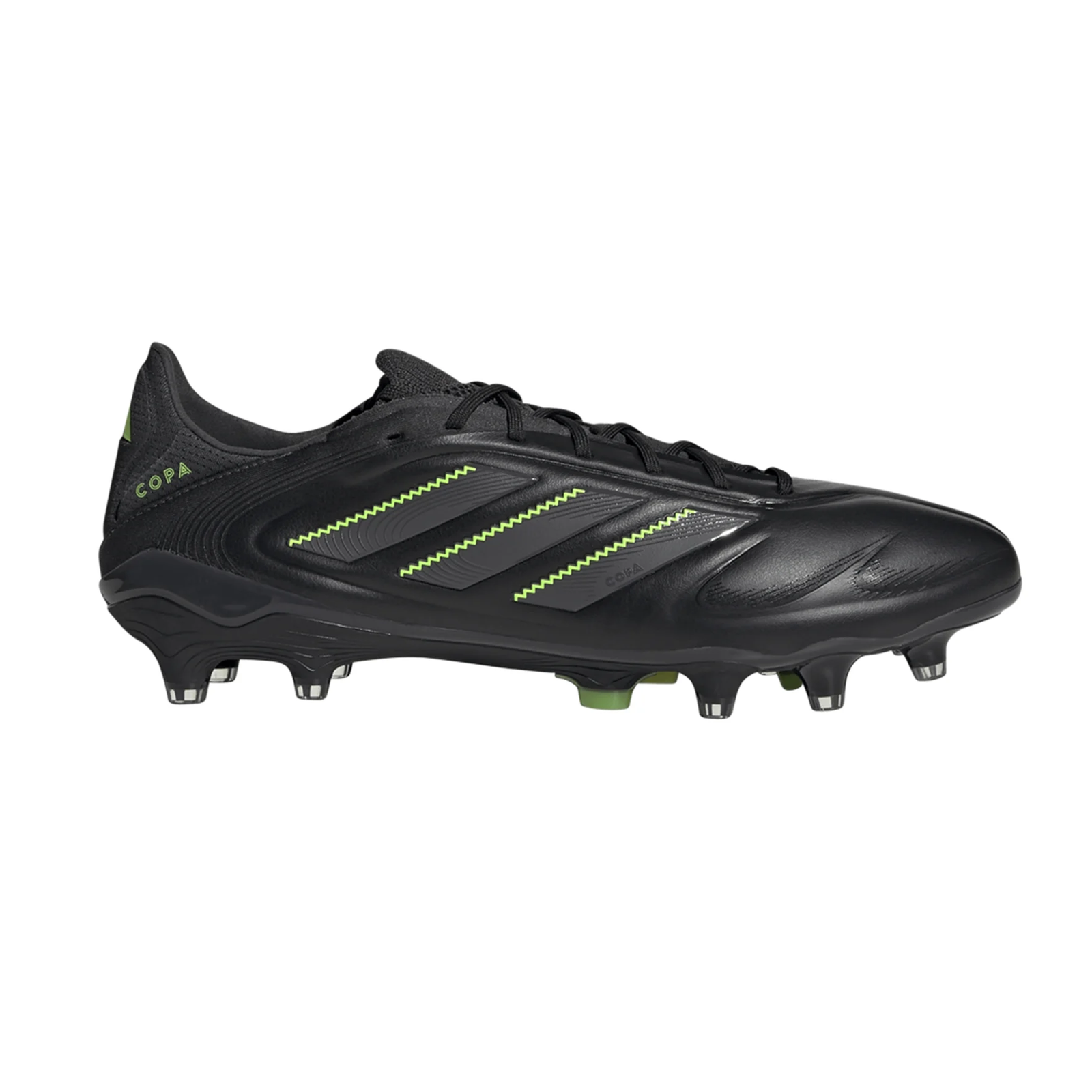 adidas Copa Pure III Elite Firm Ground Soccer Cleats (Black/Lucid Lemon)