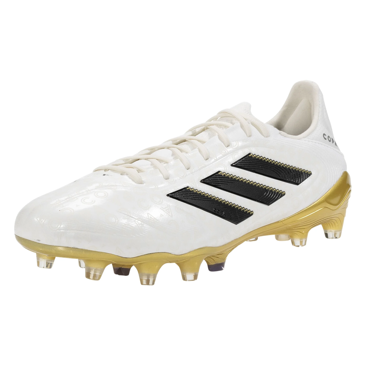 adidas Copa Pure III Elite Firm Ground Soccer Cleats (Zero Metallic/Black/Gold Metallic)