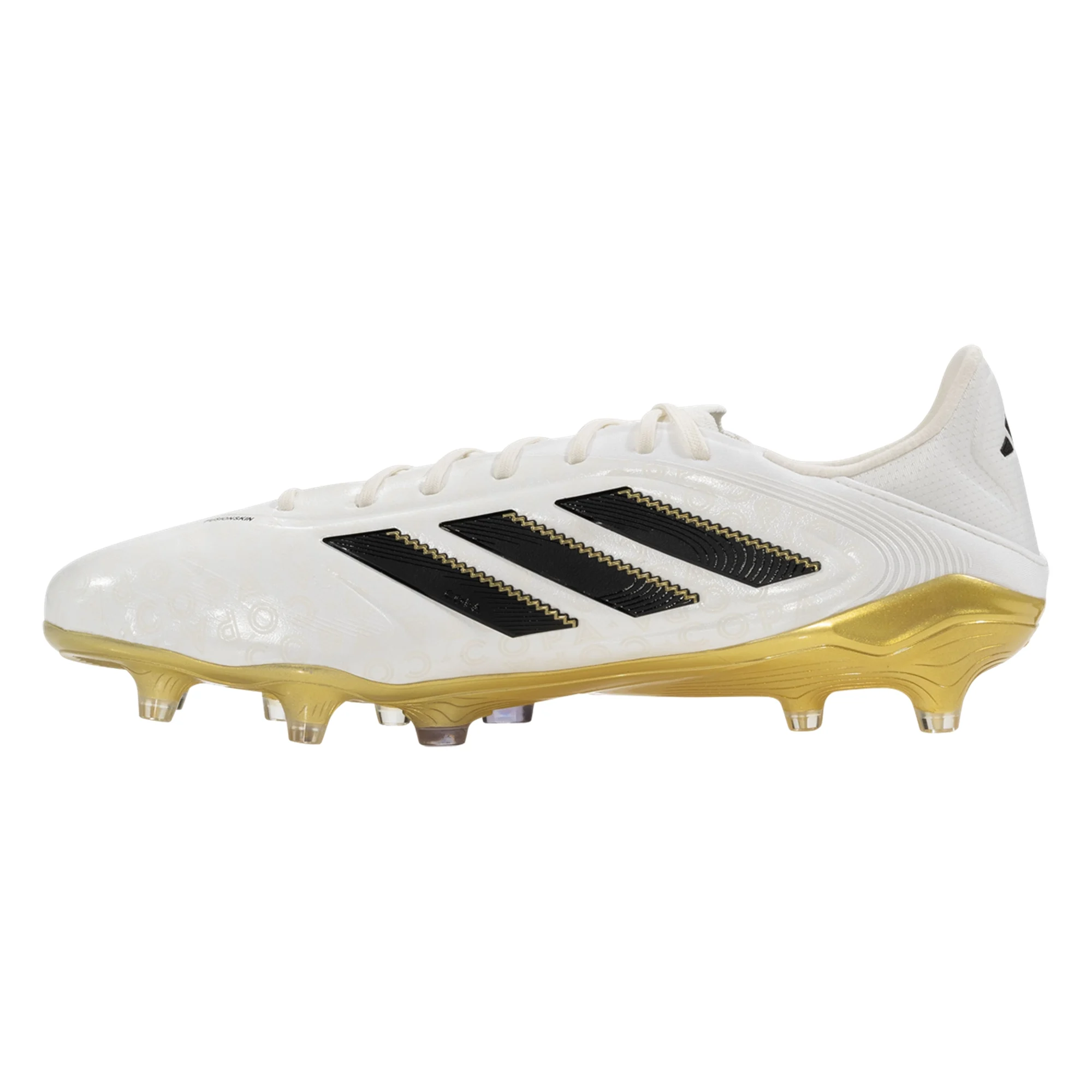adidas Copa Pure III Elite Firm Ground Soccer Cleats (Zero Metallic/Black/Gold Metallic)
